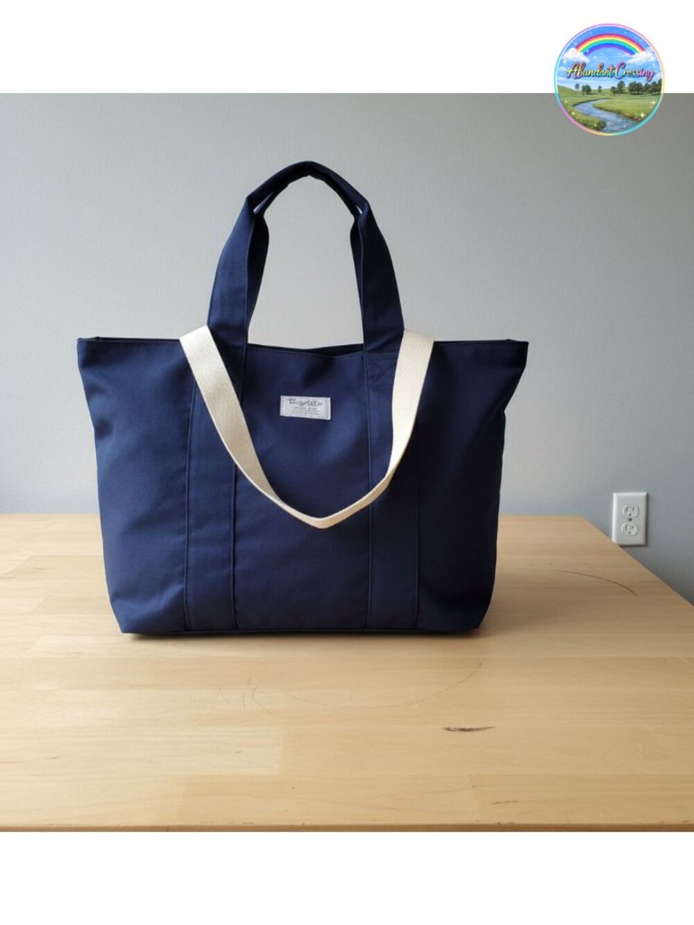 50L Oversized Cotton Travel Tote Bag Extra Large Weekender Beach Bag
